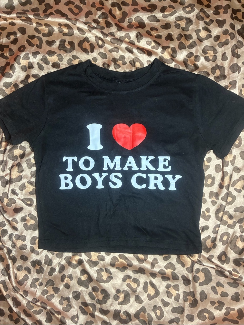 ⭒ i love to make boys cry crop top